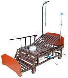 Кровать механическая Е-45А (ММ-152ПН) с боковым переворачиванием, туалетным устройством и функцией «кардиокресло» 