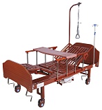 Кровать механическая YG-5 (ММ-036Н) с боковым переворачиванием, туалетным устройством и функцией «кардиокресло» 